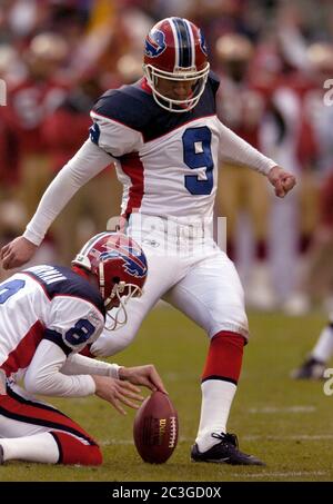 Buffalo Bills' Brian Moorman during NFL football training camp at St. John  Fisher College in Pittsford, N.Y., Wednesday, July 29, 2009. (AP Photo/  David Duprey Stock Photo - Alamy