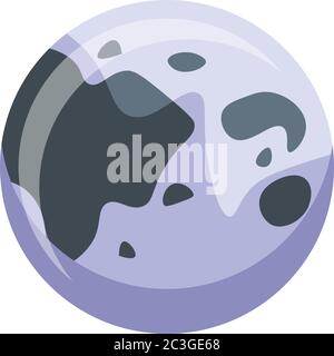 Space moon icon, isometric style Stock Vector