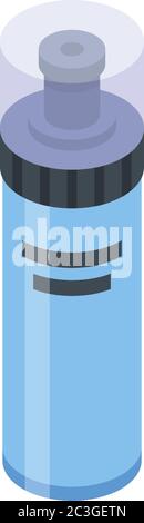 Sport water bottle icon, isometric style Stock Vector