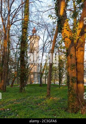 Bismarck Tower Quedlinburg Park Stock Photo