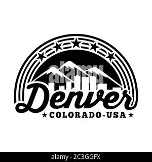 Denver Colorado logo. Vector and illustration. Stock Vector