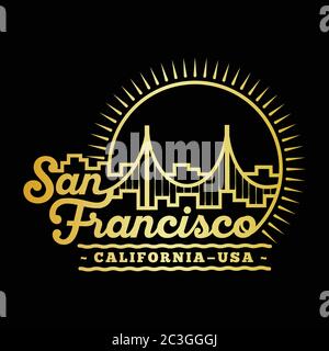 San Francisco design template. Vector and illustration. Stock Vector