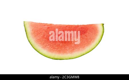 slice of watermelon on the white background Stock Photo
