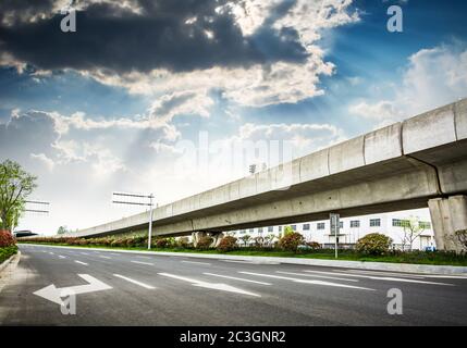 Shanghai city road features Stock Photo