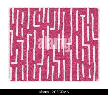 Vertical white line pattern on a wine colored bark style background Stock Vector