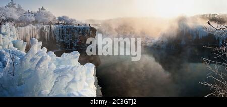 Heilongjiang province mudanjiang jingbo snow Stock Photo