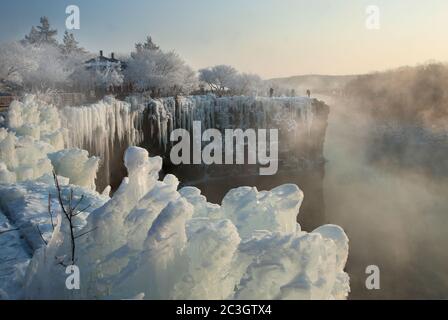 Heilongjiang province mudanjiang jingbo snow Stock Photo