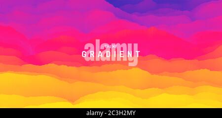 Abstract background with dynamic effect. Motion vector Illustration. Trendy gradients. Can be used for advertising, marketing, presentation. Stock Vector