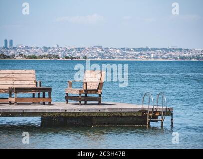 Mussulo island, Luanda, Angola Stock Photo