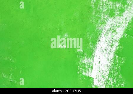 Green painted grunge texture Stock Photo