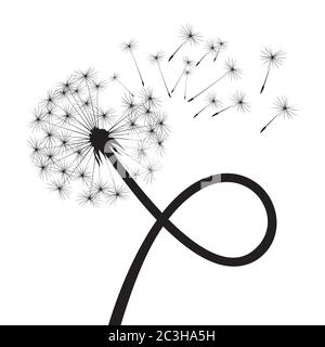 Dandelion composition. Vector Illustration. EPS file. Stock Vector