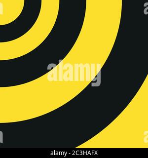 Starting from the top left corner of the black and yellow circles, follow each other Stock Vector