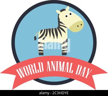 World Animal Day. Vector Illustration Stock Vector