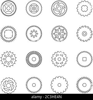 A set of gears. Vector EPS files Stock Vector Image & Art - Alamy