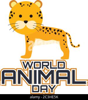 World Animal Day. Vector Illustration Stock Vector