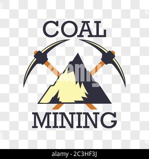 coal mining insignia. vector illustration Stock Vector