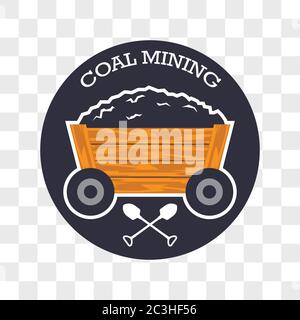 coal mining insignia. vector illustration Stock Vector
