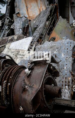 Captured and wrecked US, French, and Viet Minh military aircraft ...