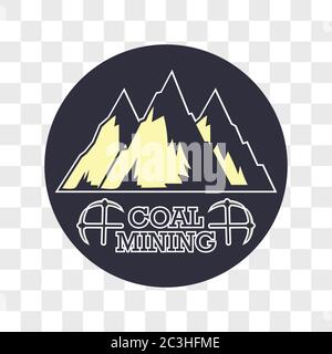 coal mining insignia. vector illustration Stock Vector