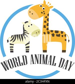 World Animal Day. Vector Illustration Stock Vector