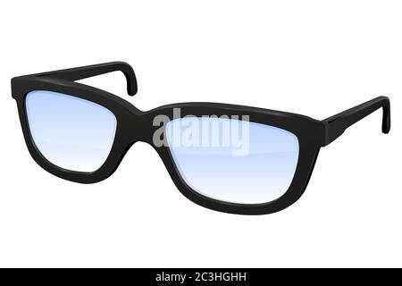 Glasses. Vector 3d illustration Stock Vector