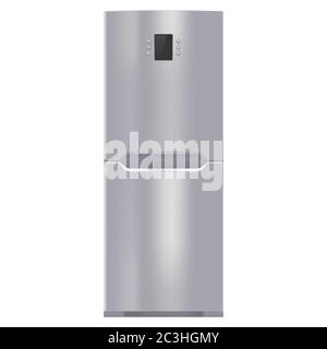 Refrigerator. Modern kitchen device Stock Vector