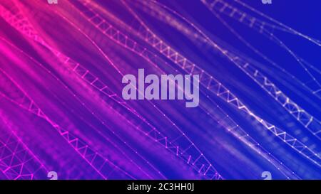 Music abstract background blue. Equalizer for music, showing sound waves with music waves. Stock Photo