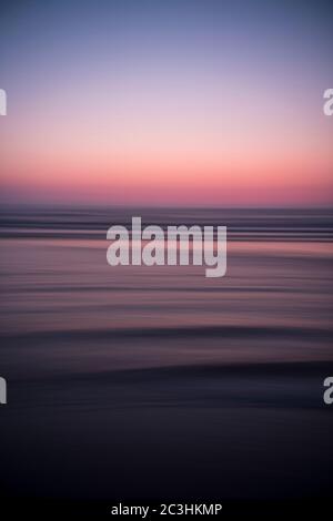 Abstract of sea and sky at sunset Stock Photo
