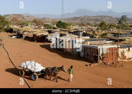 ETHIOPIA, Tigray, Shire, eritrean refugee camp May-Ayni managed by ARRA and UNHCR / AETHIOPIEN, Tigray, Shire, Fluechtlingslager May-Ayni fuer eritreische Fluechtlinge Stock Photo