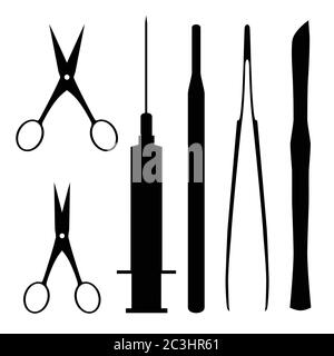 Medical tools set. Vector illustration Stock Vector