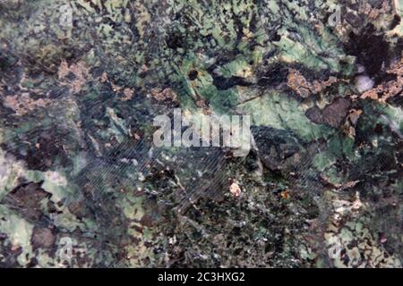 texture of green syenite stone or egyptian granite closeup. background Stock Photo