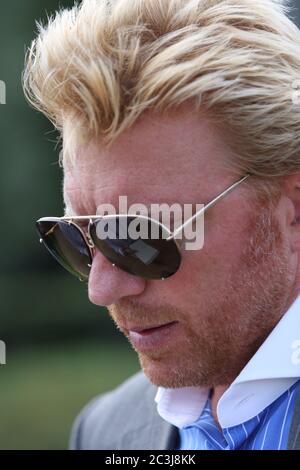 Boris Becker at Wimbledon in 2010  Photography by Adam Stoltman Stock Photo