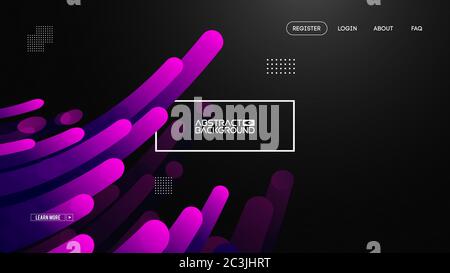 Purple gradient geometric background flat layout template on backdrop. Modern style future poster template. Graphic design element with geometric Stock Vector