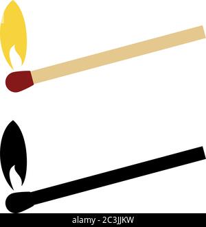 Matchstick Icon Vector Illustration Stock Vector