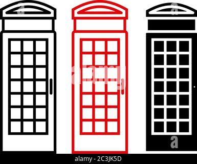 Phone Booth Vector Illustration Stock Vector