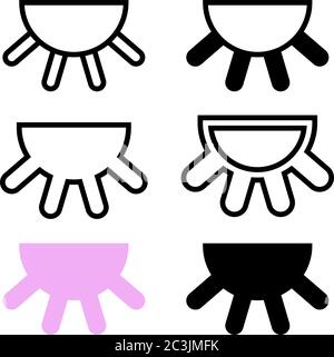 Udder Icon, Mammary Gland of Female Cattle Vector Illustration Stock Vector