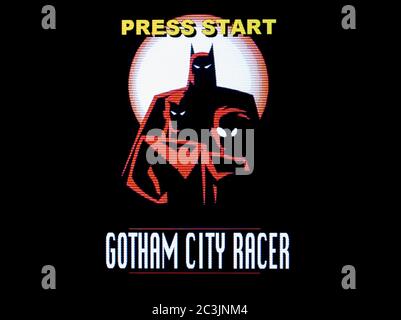 Batman Gotham City Racer - Sony Playstation 1 PS1 PSX - Editorial use ...