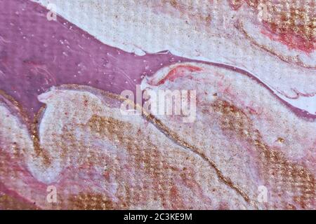 Beautiful shot of pink and white painted textures - perfect for background Stock Photo