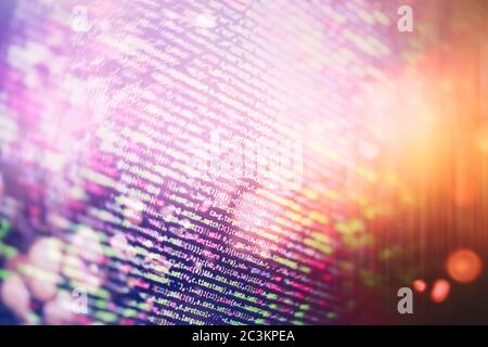Web programming functions on laptop on laptop. IT business. Python code computer screen. Mobile application design Concept. Stock Photo