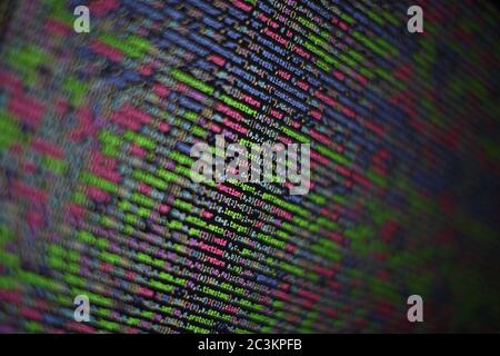 Web programming functions on laptop on laptop. IT business. Python code computer screen. Mobile application design Concept. Stock Photo