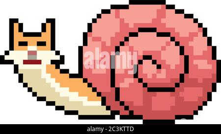 vector pixel art cat dolphin isolated cartoon Stock Vector Image & Art -  Alamy