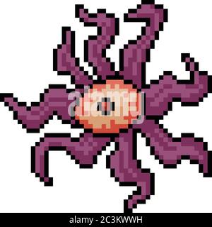 vector pixel art eye isolated cartoon Stock Vector Image & Art - Alamy