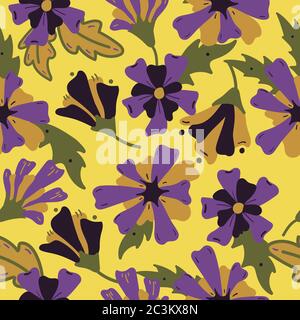 Vector organic motive seamless pattern. Stock Vector