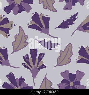 Vector organic motive seamless pattern. Stock Vector