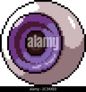 vector pixel art eye isolated cartoon Stock Vector Image & Art - Alamy