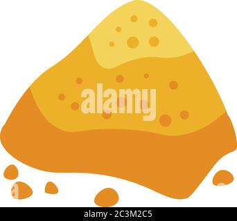 Indian condiment powder icon, isometric style Stock Vector