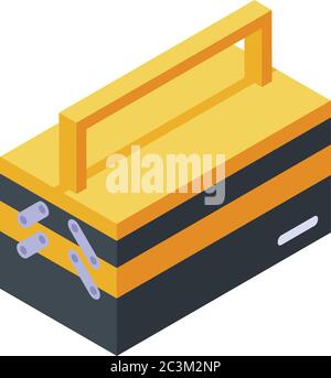 Tool box icon, isometric style Stock Vector