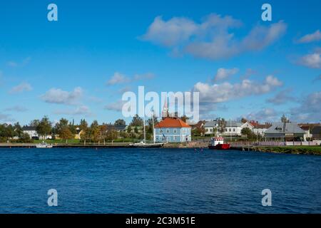 Seaside town of Raahe and its old buildings Stock Photo