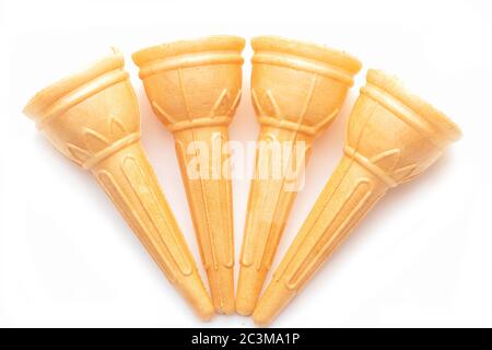 Empty ice cream cones Stock Photo