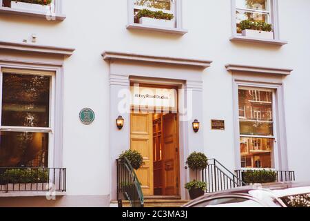 LONDON - AUGUST 24, 2017: Abbey Road recording studios made famous by the 1969 Beatles album
